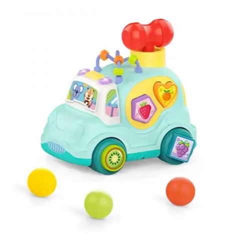 Woopie Baby WOOPIE BABY Interaktywny Samochodzik Muzyczny Sorter Montessori Niebieski Woopie Baby WOOPIE BABY Interaktywny Samochodzik Muzyczny Sorter Montessori Niebieski