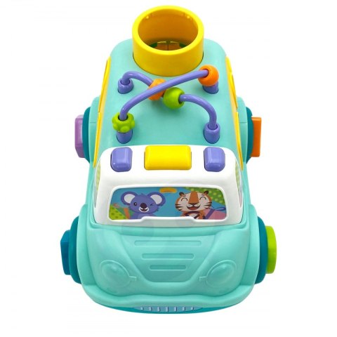 Woopie Baby WOOPIE BABY Interaktywny Samochodzik Muzyczny Sorter Montessori Niebieski Woopie Baby WOOPIE BABY Interaktywny Samochodzik Muzyczny Sorter Montessori Niebieski
