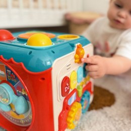 Woopie Baby WOOPIE BABY Wielofunkcyjna Kostka Aktywności Montessori 6w1 - 18m+