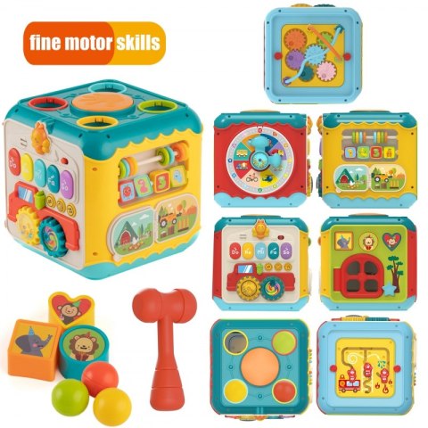 Woopie Baby WOOPIE BABY Wielofunkcyjna Kostka Aktywności Montessori 6w1 - 18m+ Woopie Baby WOOPIE BABY Wielofunkcyjna Kostka Aktywności Montessori 6w1 - 18m+