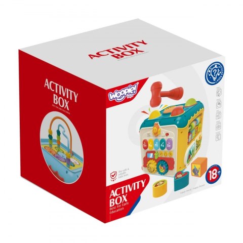 Woopie Baby WOOPIE BABY Wielofunkcyjna Kostka Aktywności Montessori 6w1 - 18m+ Woopie Baby WOOPIE BABY Wielofunkcyjna Kostka Aktywności Montessori 6w1 - 18m+