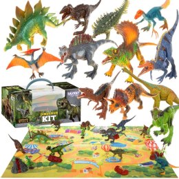 Woopie WOOPIE Duży Zestaw Figurki Dinozaury XXL + Mata 