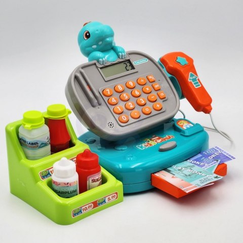 Woopie WOOPIE Kasa Sklepowa z Półką DINO Niebieski Woopie WOOPIE Kasa Sklepowa z Półką DINO Niebieski