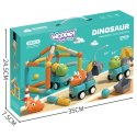 Woopie WOOPIE Klocki Magnetyczne Dinozaury Konstrukcyjne 84 el.