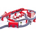 Woopie WOOPIE Kolejka Elektryczna Tor Samochodowy Straż Helikopter Auta 92 el.