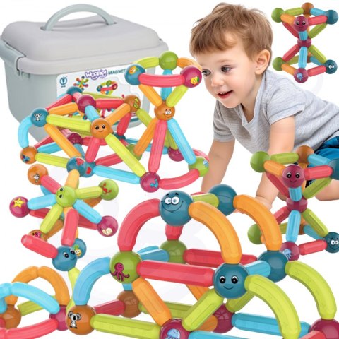 Woopie WOOPIE Magnetyczne Klocki Konstrukcyjne Edukacyjne 52 el. Woopie WOOPIE Magnetyczne Klocki Konstrukcyjne Edukacyjne 52 el.