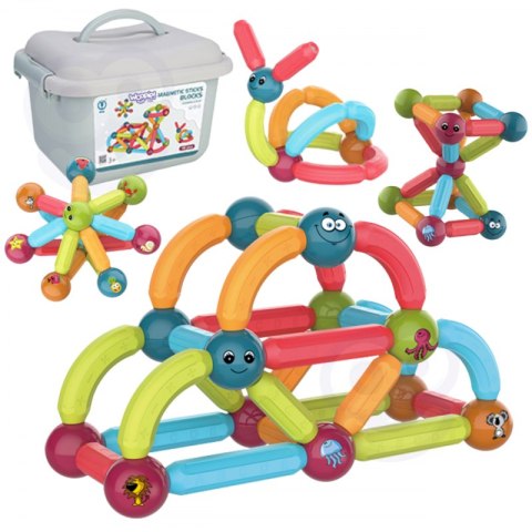 Woopie WOOPIE Magnetyczne Klocki Konstrukcyjne Edukacyjne 52 el. Woopie WOOPIE Magnetyczne Klocki Konstrukcyjne Edukacyjne 52 el.