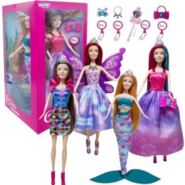 Woopie WOOPIE Zestaw 4 Magicznych Księżniczek - Box Lalek 4w1 z Akcesoriami
