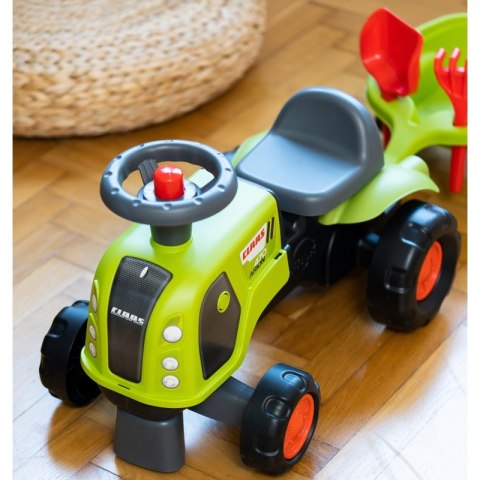 FALK FALK Jeździk Claas 470 Arion Zielony z Przyczepką + Zestaw do piasku