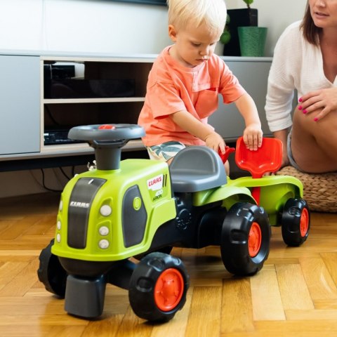 FALK FALK Jeździk Claas 470 Arion Zielony z Przyczepką + Zestaw do piasku