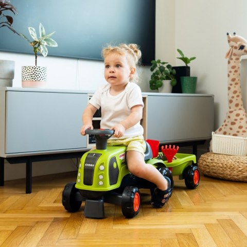 FALK FALK Jeździk Claas 470 Arion Zielony z Przyczepką + Zestaw do piasku