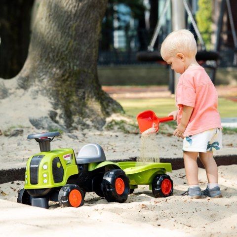 FALK FALK Jeździk Claas 470 Arion Zielony z Przyczepką + Zestaw do piasku