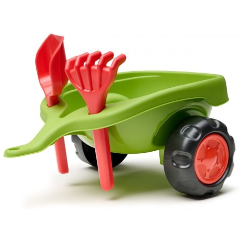 FALK FALK Jeździk Claas 470 Arion Zielony z Przyczepką + Zestaw do piasku