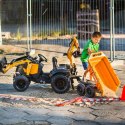 FALK FALK Traktor Case IH Backhoe Pomarańczowy z Przyczepką Ruchoma Łyżka od 3 Lat