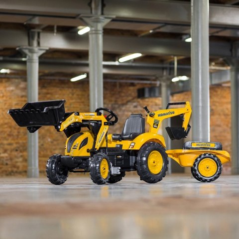 FALK FALK Traktor KOMATSU na Pedały Koparka Łyżka Przyczepka od 2 lat FALK FALK Traktor KOMATSU na Pedały Koparka Łyżka Przyczepka od 2 lat