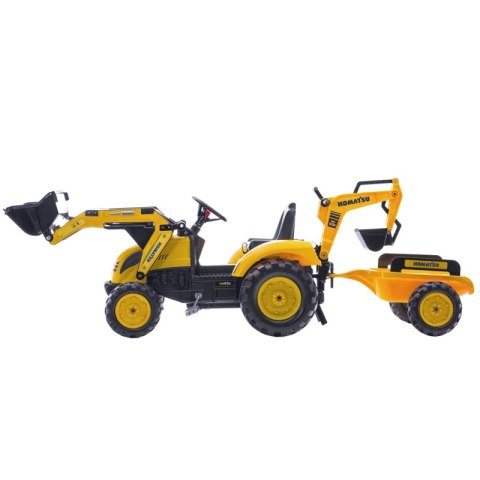 FALK FALK Traktor KOMATSU na Pedały Koparka Łyżka Przyczepka od 2 lat FALK FALK Traktor KOMATSU na Pedały Koparka Łyżka Przyczepka od 2 lat