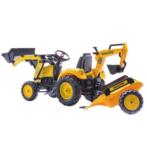 FALK FALK Traktor KOMATSU na Pedały Koparka Łyżka Przyczepka od 2 lat FALK FALK Traktor KOMATSU na Pedały Koparka Łyżka Przyczepka od 2 lat