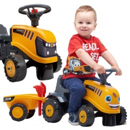 FALK FALK Traktorek JCB Pomarańćzowy z Przyczepką od 1 roku