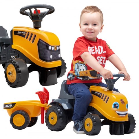 FALK FALK Traktorek JCB Pomarańćzowy z Przyczepką od 1 roku FALK FALK Traktorek JCB Pomarańćzowy z Przyczepką od 1 roku