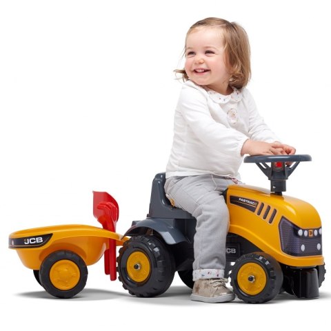 FALK FALK Traktorek JCB Pomarańćzowy z Przyczepką od 1 roku FALK FALK Traktorek JCB Pomarańćzowy z Przyczepką od 1 roku