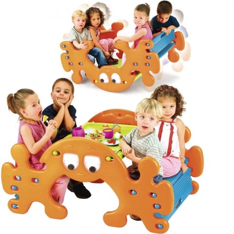 Feber FEBER 2w1 Duży Stolik Piknikowy - Bujak Huśtawka Ghost Feber FEBER 2w1 Duży Stolik Piknikowy - Bujak Huśtawka Ghost