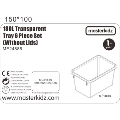 Masterkidz MASTERKIDZ Akrylowe Pojemniki Na Elementy Do Tablicy STEM 6 Sztuk Masterkidz MASTERKIDZ Akrylowe Pojemniki Na Elementy Do Tablicy STEM 6 Sztuk