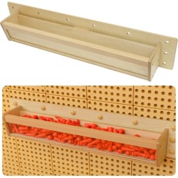 Masterkidz MASTERKIDZ Drewniany Pojemniczek Przezroczysta Ścianka 80 cm do Tablic Naukowo-Kreatywnych STEM