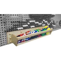 Masterkidz MASTERKIDZ Drewniany Pojemniczek Przezroczysta Ścianka 80 cm do Tablic Naukowo-Kreatywnych STEM