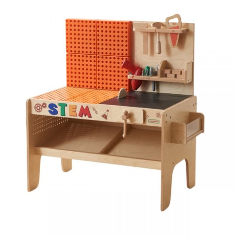 Masterkidz MASTERKIDZ Drewniany Warsztat XXL Montessori STEM z Narzędziami Masterkidz MASTERKIDZ Drewniany Warsztat XXL Montessori STEM z Narzędziami