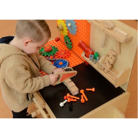 Masterkidz MASTERKIDZ Drewniany Warsztat XXL Montessori STEM z Narzędziami Masterkidz MASTERKIDZ Drewniany Warsztat XXL Montessori STEM z Narzędziami
