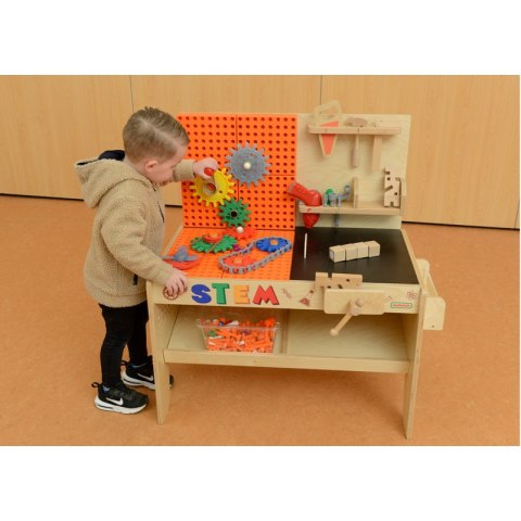 Masterkidz MASTERKIDZ Drewniany Warsztat XXL Montessori STEM z Narzędziami Masterkidz MASTERKIDZ Drewniany Warsztat XXL Montessori STEM z Narzędziami