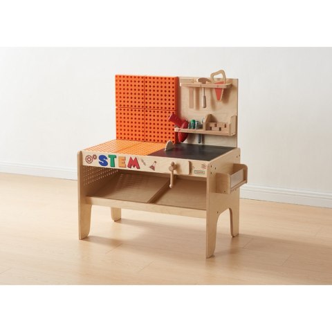 Masterkidz MASTERKIDZ Drewniany Warsztat XXL Montessori STEM z Narzędziami Masterkidz MASTERKIDZ Drewniany Warsztat XXL Montessori STEM z Narzędziami