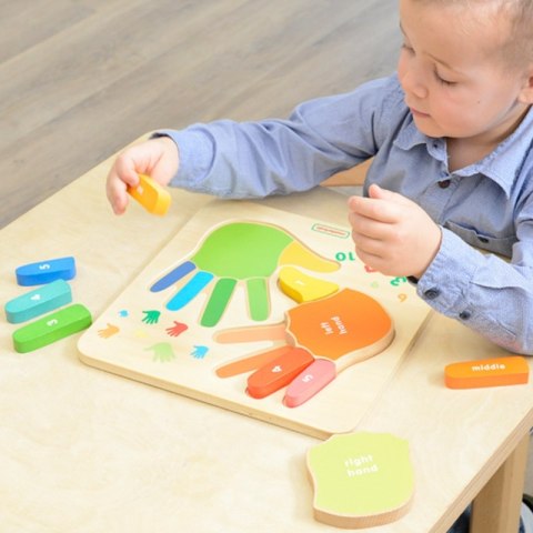 Masterkidz MASTERKIDZ Edukacyjna Tabliczka Drewniana Liczenie Na Palcach Masterkidz MASTERKIDZ Edukacyjna Tabliczka Drewniana Liczenie Na Palcach