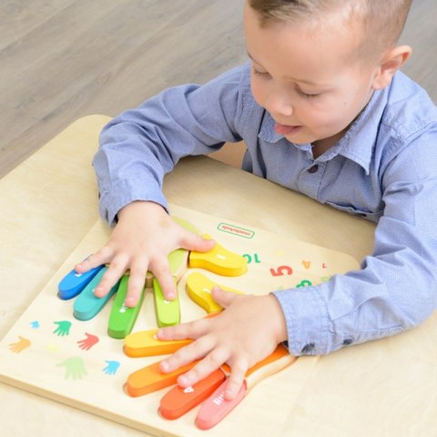 Masterkidz MASTERKIDZ Edukacyjna Tabliczka Drewniana Liczenie Na Palcach Masterkidz MASTERKIDZ Edukacyjna Tabliczka Drewniana Liczenie Na Palcach