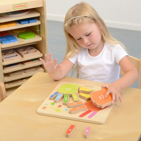 Masterkidz MASTERKIDZ Edukacyjna Tabliczka Drewniana Liczenie Na Palcach Masterkidz MASTERKIDZ Edukacyjna Tabliczka Drewniana Liczenie Na Palcach