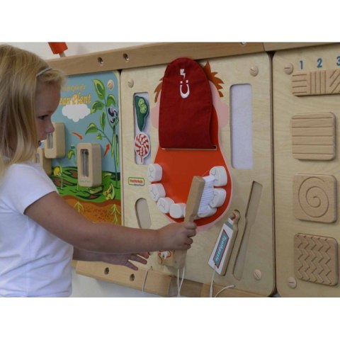 Masterkidz MASTERKIDZ Higiena Jamy Ustnej Ścienna Tablica Sensoryczna Flex Montessori Masterkidz MASTERKIDZ Higiena Jamy Ustnej Ścienna Tablica Sensoryczna Flex Montessori