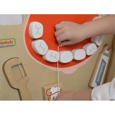 Masterkidz MASTERKIDZ Higiena Jamy Ustnej Ścienna Tablica Sensoryczna Flex Montessori Masterkidz MASTERKIDZ Higiena Jamy Ustnej Ścienna Tablica Sensoryczna Flex Montessori