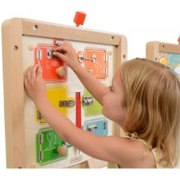 Masterkidz MASTERKIDZ Nauka Otwierania i Zamykania Zamków Ścienna Tablica Manipulacyjna