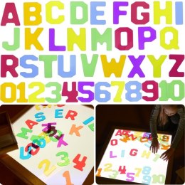 Masterkidz MASTERKIDZ Przezroczyste Cyfry i Litery 38 szt. Montessori