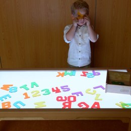 Masterkidz MASTERKIDZ Przezroczyste Cyfry i Litery 38 szt. Montessori