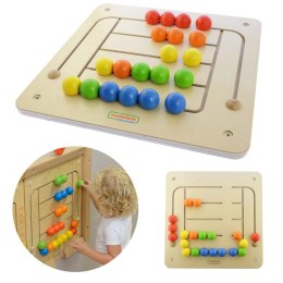 Masterkidz MASTERKIDZ Tablica Ścienna Edukacyjna Labirynt Koraliki Montessori