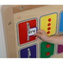 Masterkidz MASTERKIDZ Tablica Ścienna Otwieranie I Zamykanie Zamków Suwaki Guziki Montessori