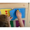 Masterkidz MASTERKIDZ Tablica Ścienna Otwieranie I Zamykanie Zamków Suwaki Guziki Montessori