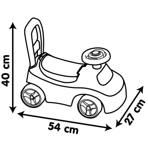 Smoby Smoby Czerwony Jeździk z klaksonem Ride-On Smoby Smoby Czerwony Jeździk z klaksonem Ride-On