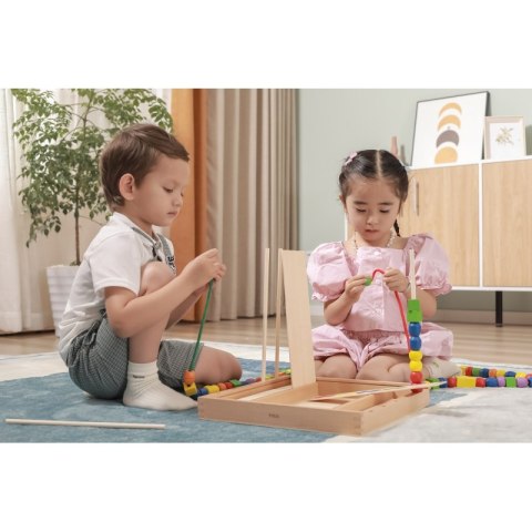 Viga Toys VIGA Drewniana Gra edukacyjna Logiczne koraliki 104 elementy Montessori Viga Toys VIGA Drewniana Gra edukacyjna Logiczne koraliki 104 elementy Montessori