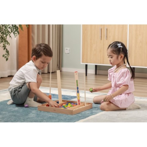 Viga Toys VIGA Drewniana Gra edukacyjna Logiczne koraliki 104 elementy Montessori Viga Toys VIGA Drewniana Gra edukacyjna Logiczne koraliki 104 elementy Montessori