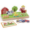 Viga Toys VIGA Drewniana Układanka Edukacyjna Nauka Odległosci 2w1