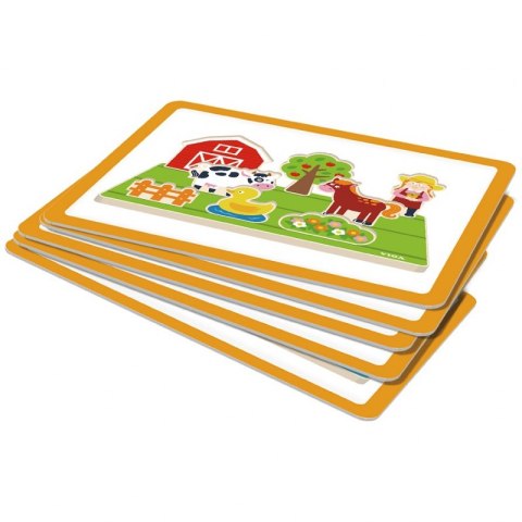 Viga Toys VIGA Drewniana Układanka Edukacyjna Nauka Odległosci 2w1 Viga Toys VIGA Drewniana Układanka Edukacyjna Nauka Odległosci 2w1