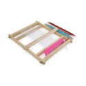 Viga Toys VIGA Drewniane Krosno Warsztat Tkacki Zestaw do tkania Montessori