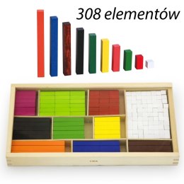Viga Toys VIGA Drewniane Patyczki Edukacyjne Matematyczne Klocki Cuisenaire'a